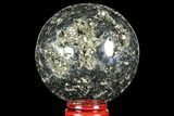 Polished Pyrite Sphere - Peru #97988-1